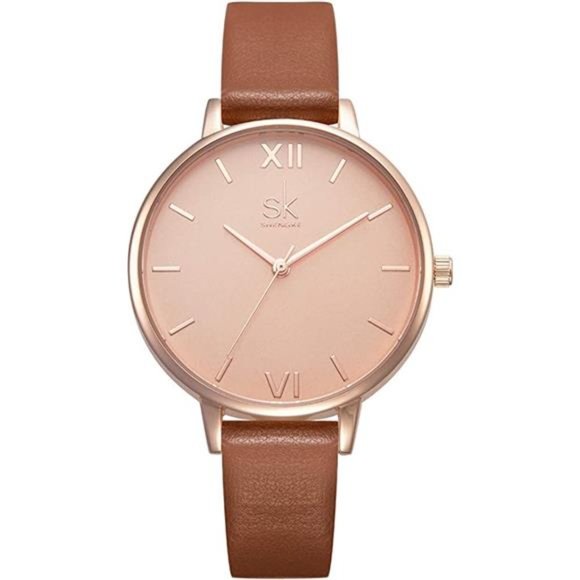 Women Watches Leather Band Luxury Quartz Watches Girls Ladies Wristwatch - Picture 2 of 6